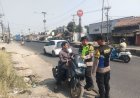 Personil Polsek Klari Berikan Teguran Serta Imbauan Secara humanis Ke Pengendara Pengguna Knalpot Brong