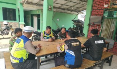 Personil Polsek Klari Malaksanakan Komunikasi Intensif Bahas Kamtibmas Bersama Anggota Koramil ‎